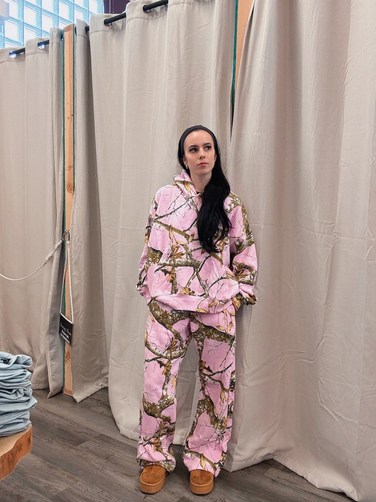 Baby Pink camo Sweats