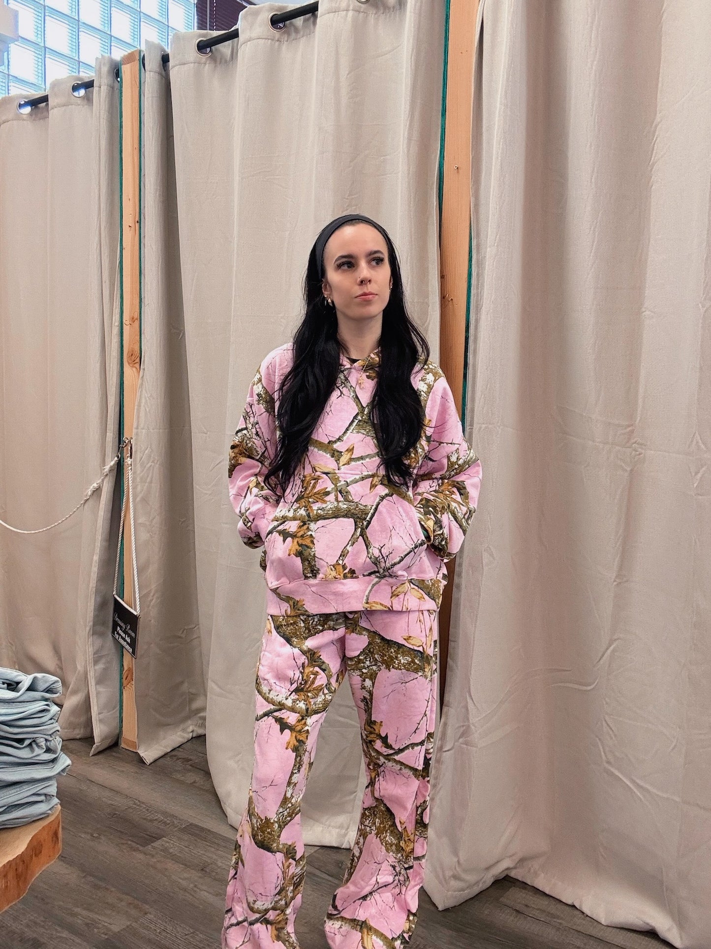 Baby Pink camo Sweats