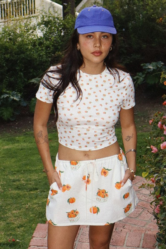 Vacation Peaches Skirt