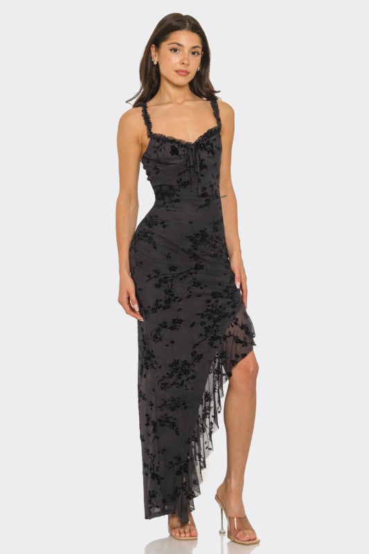 Black Floral Maxi
