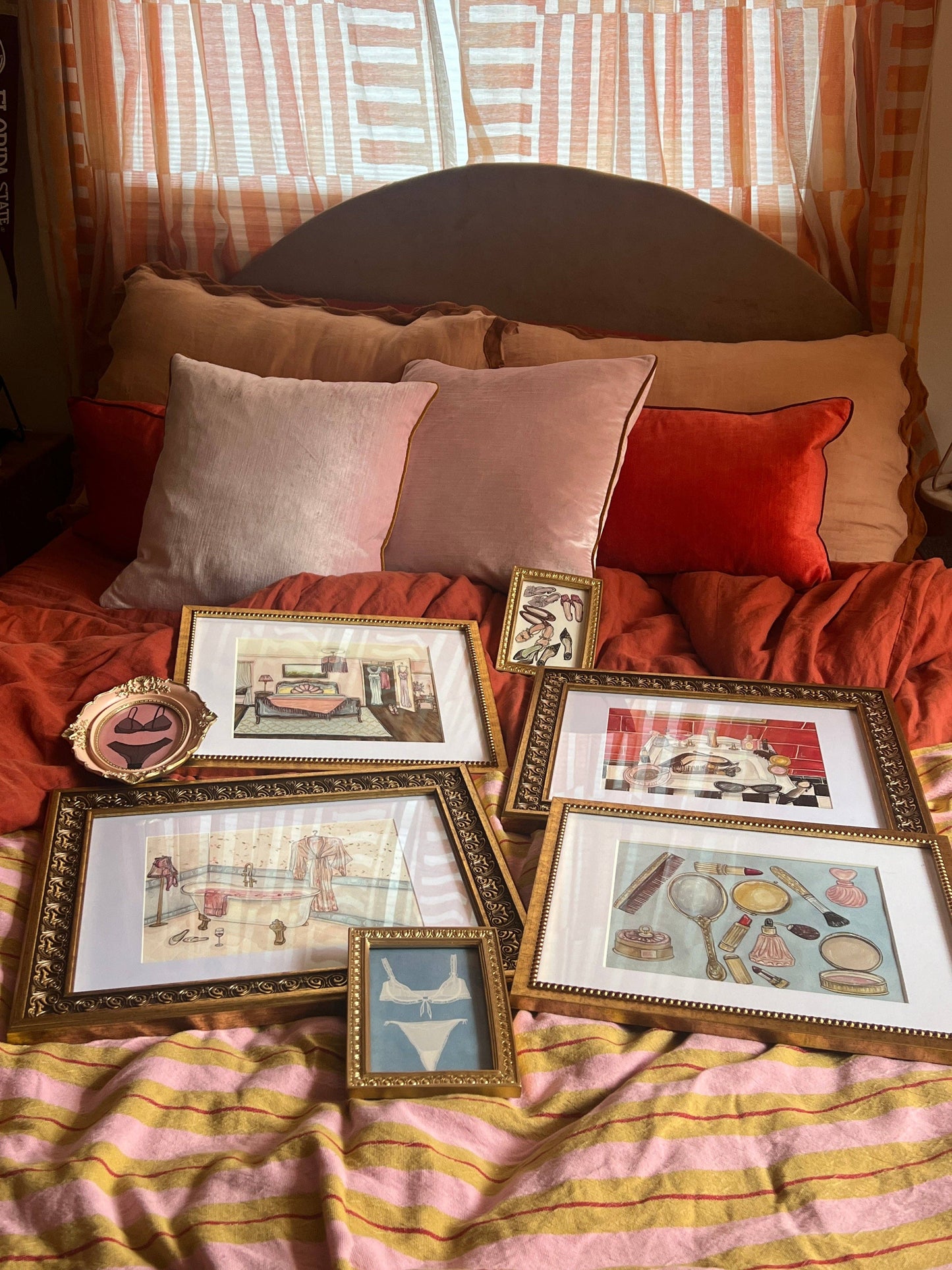 Getting Ready: black and pink Fine Art Print