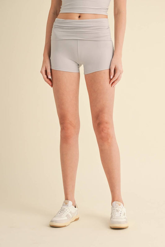 Soft Knit Foldover Shorts