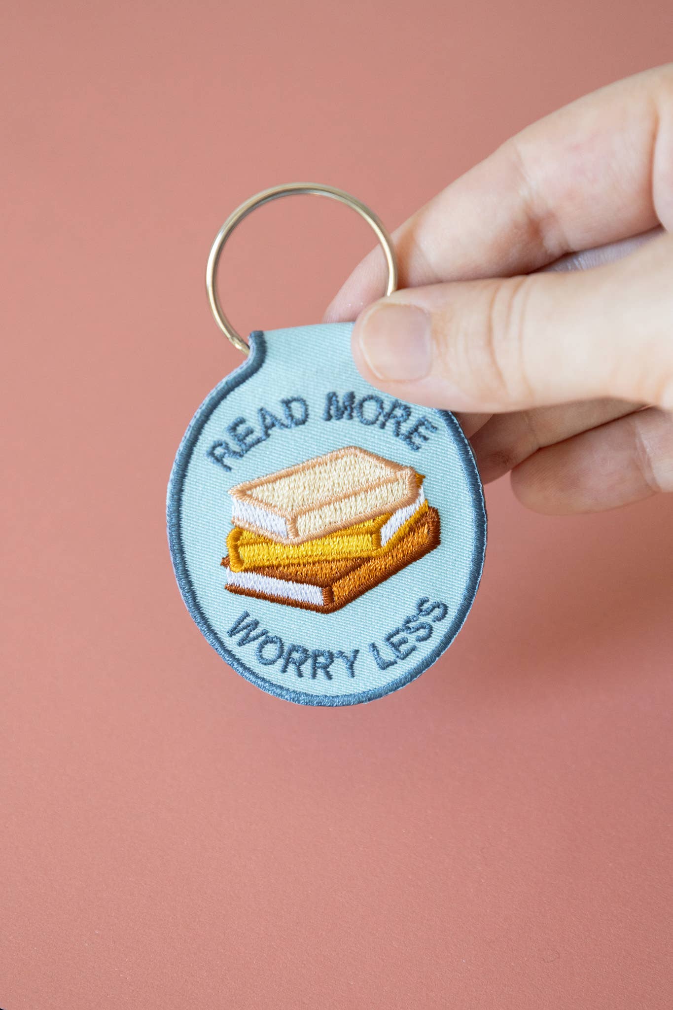 Read More Embroidered Keychain | bookish, reader, gift