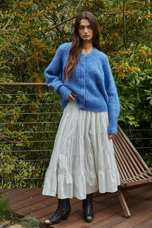 Cobalt Blue Sweater Cardigan