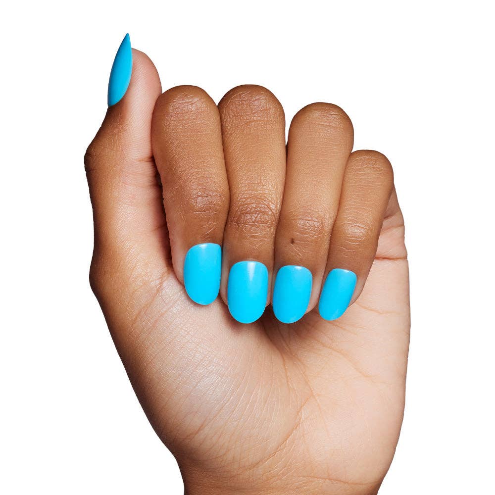 Azure Blue Press-On Nails