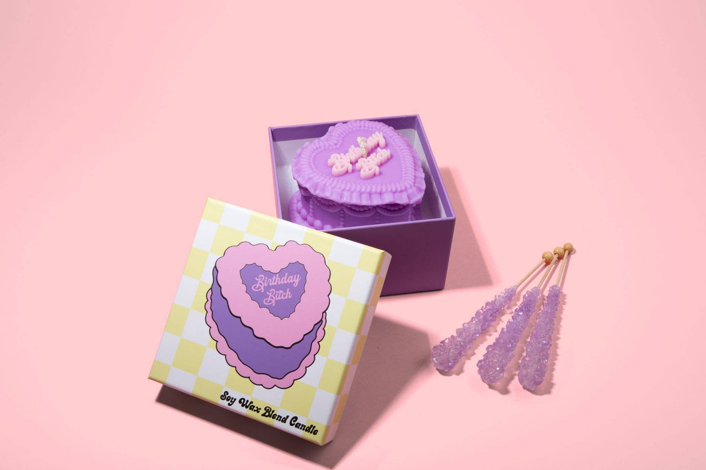 Heart Cake Candle