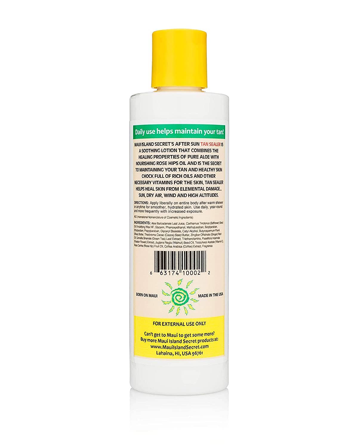 After Sun Tan Sealer Maui Island Secret