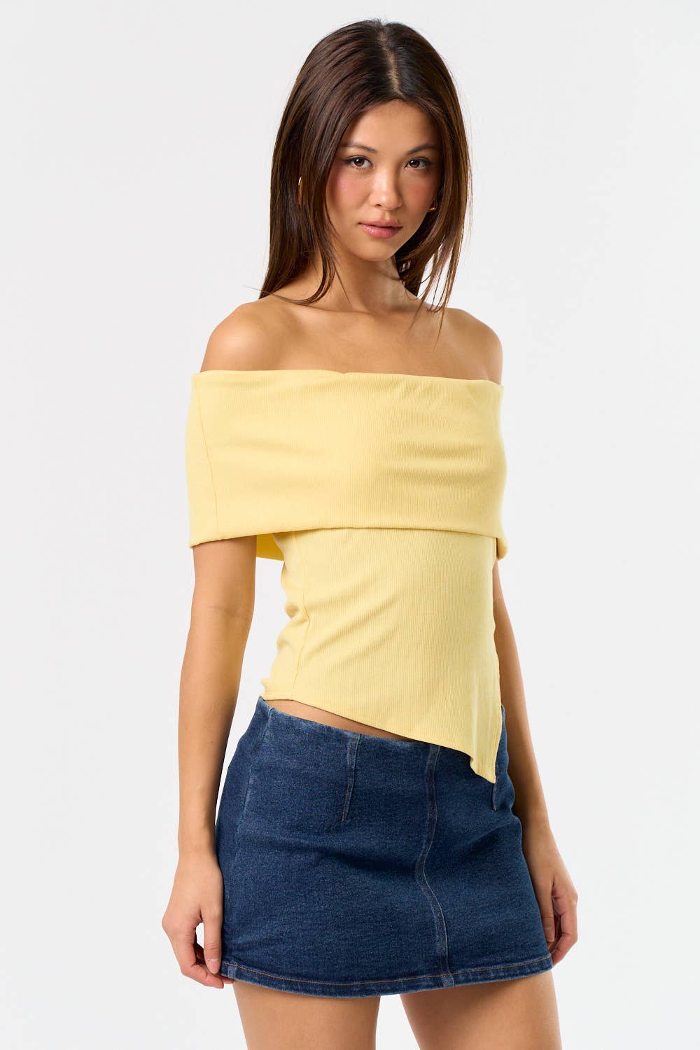 Aly Asymmetrical Off Shoulder Top