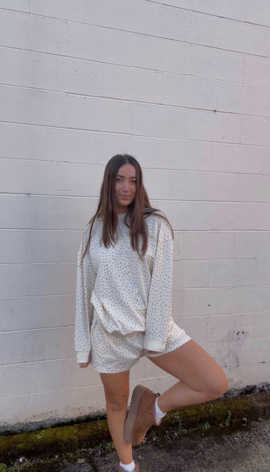 Pink Ditsy Floral Shorts