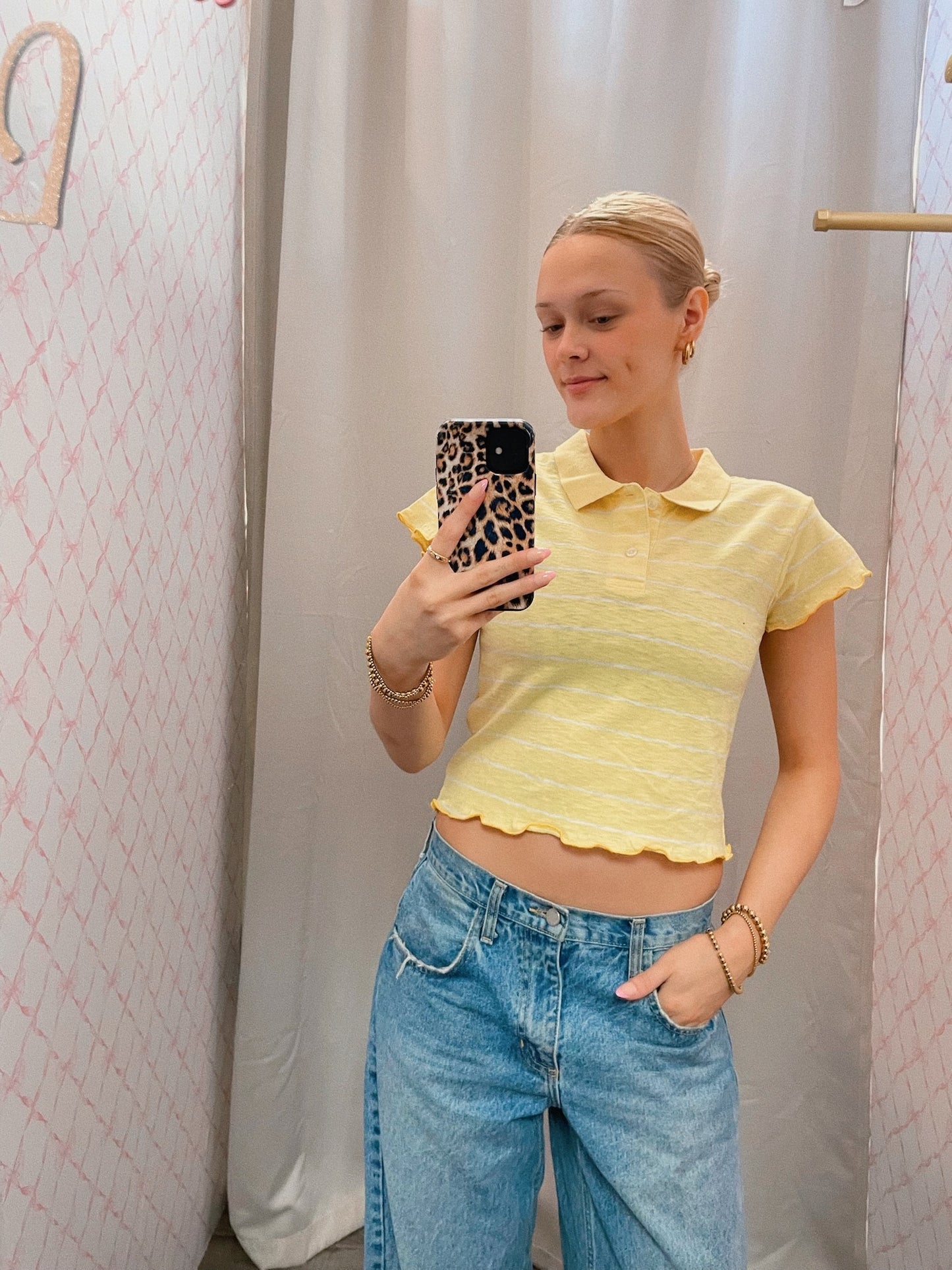 Yellow Striped Vintage Tee