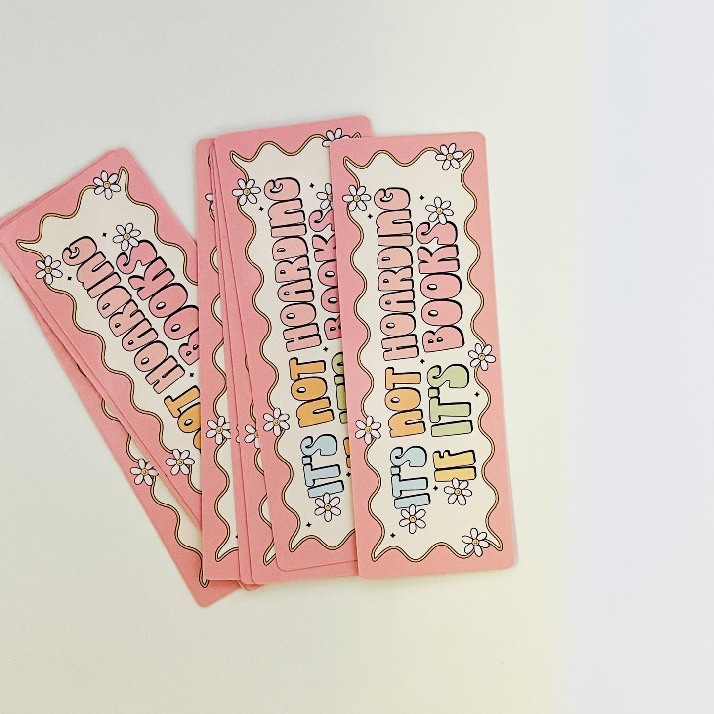 Laminated Bookmark It's Not Hoarding If It's Books