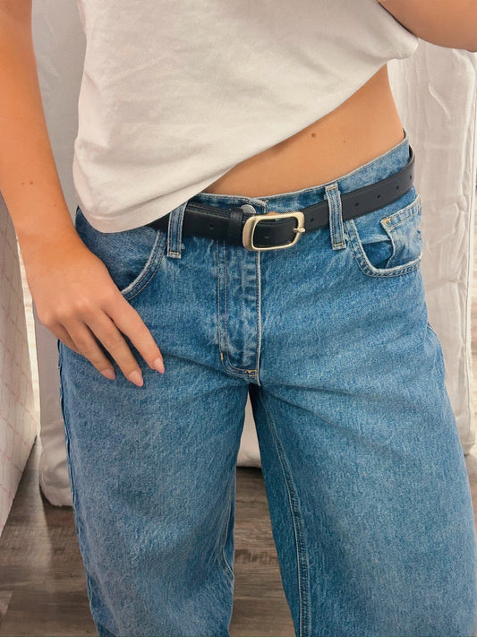 Larger Black bluckle belt