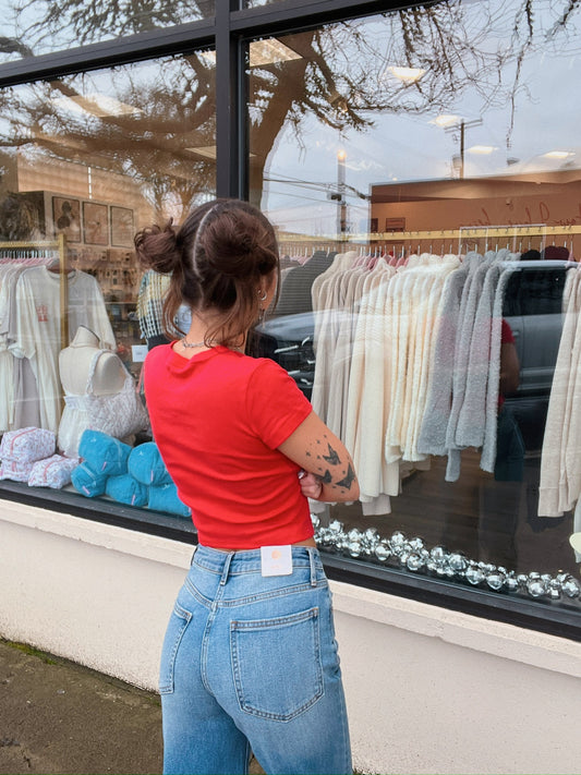 Embroidery I Like It Dirty Baby Tee