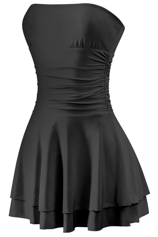 Strapless Ruffle Dress