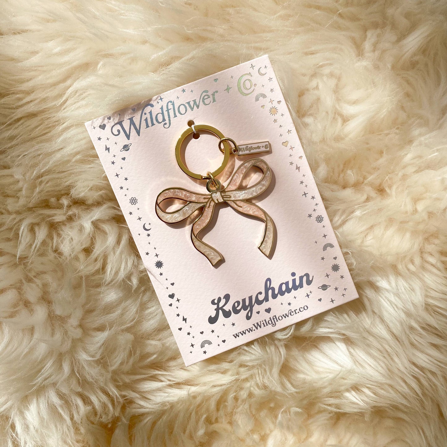 Bow Enamel Keychain