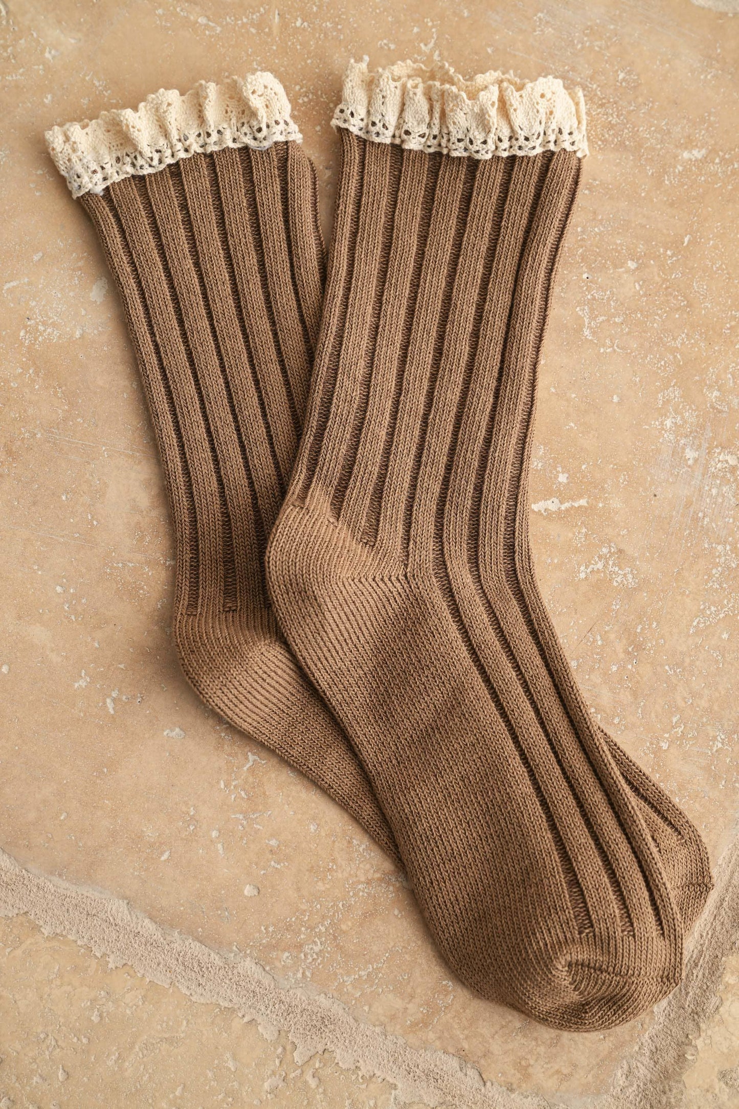Crochet Trim Lace Socks