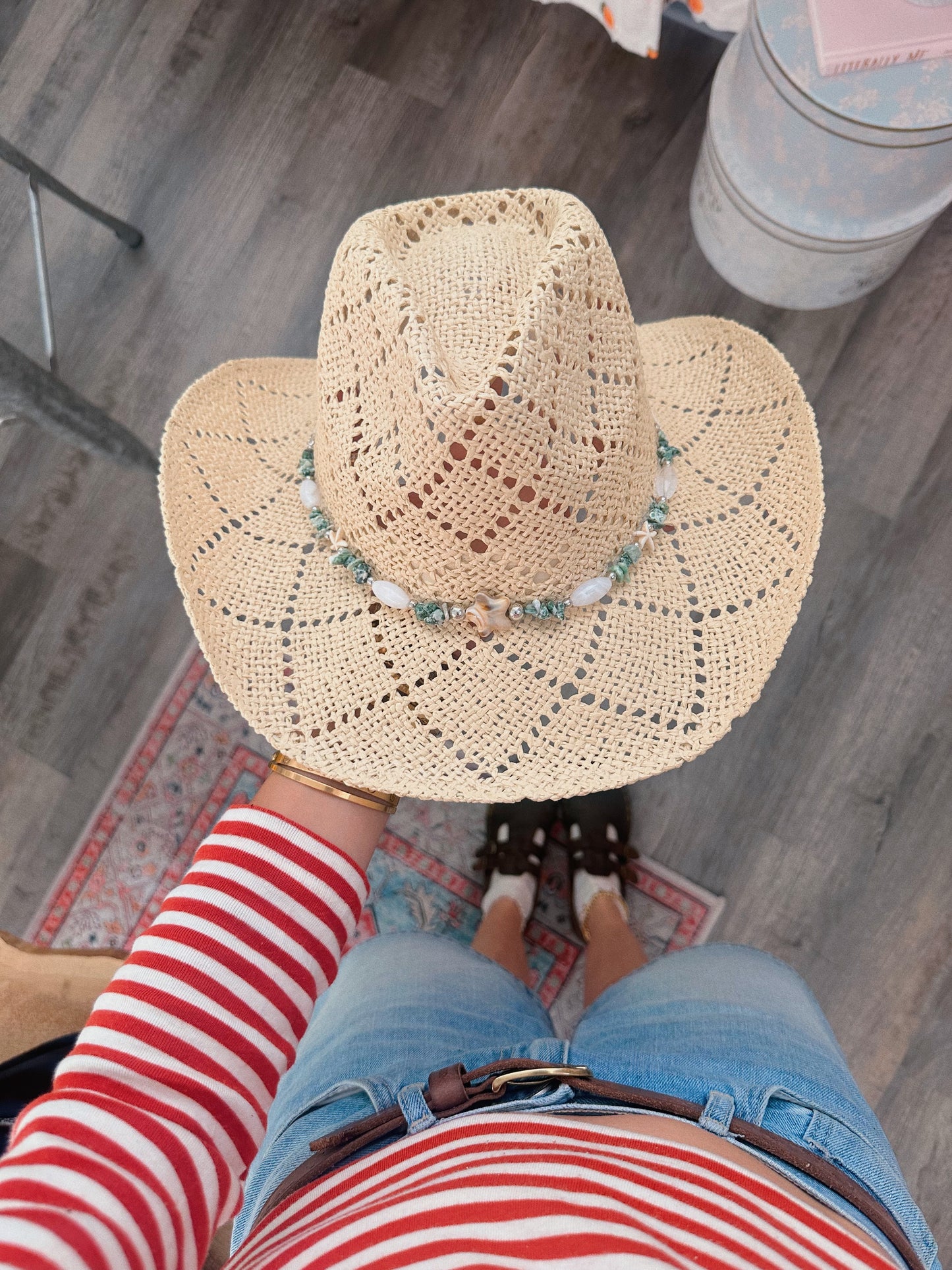 Star Stone Woven Western Hat