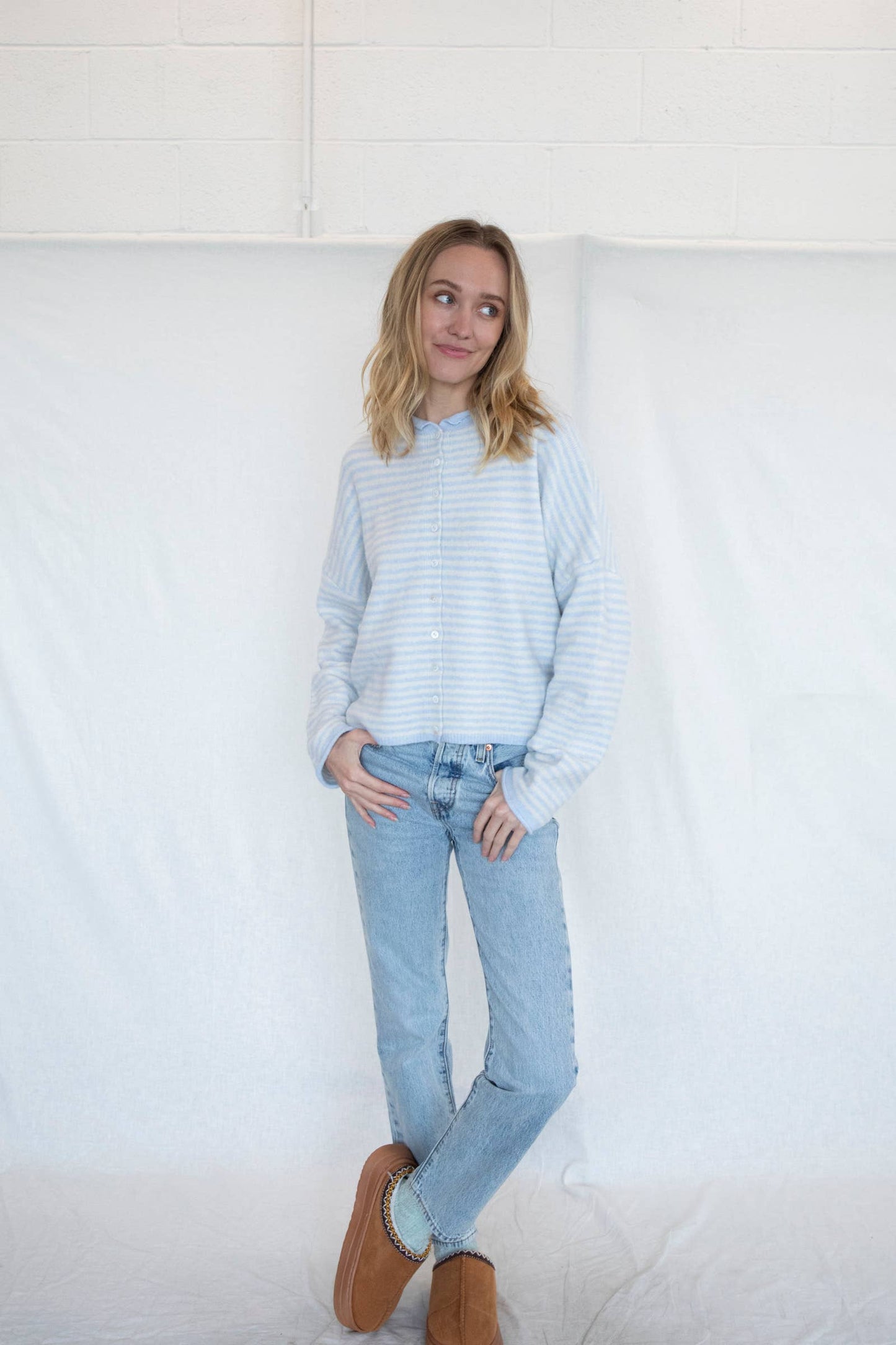 Piper Cardigan - Mini Striped