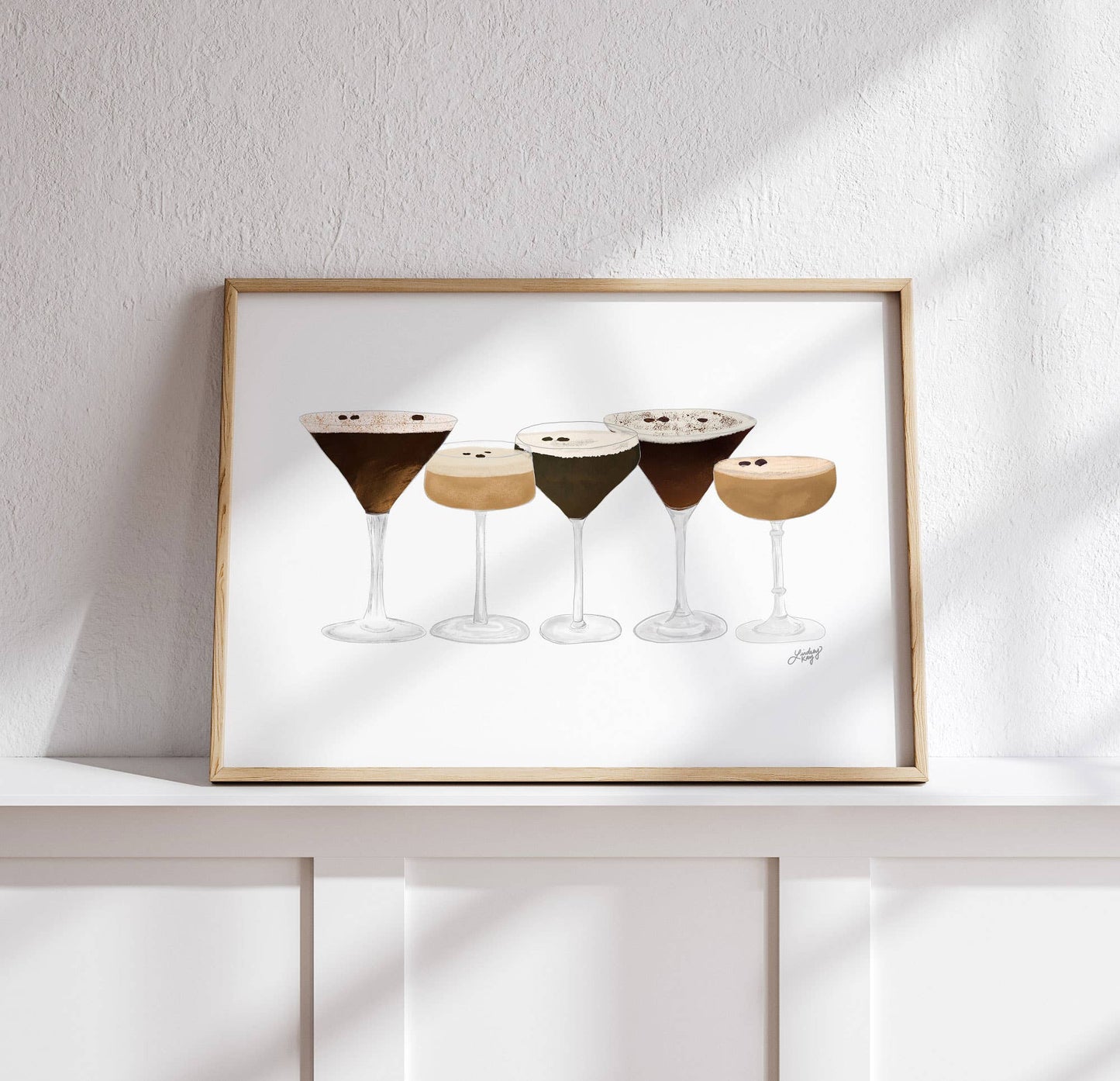 Espresso Martini Illustration - Art Print