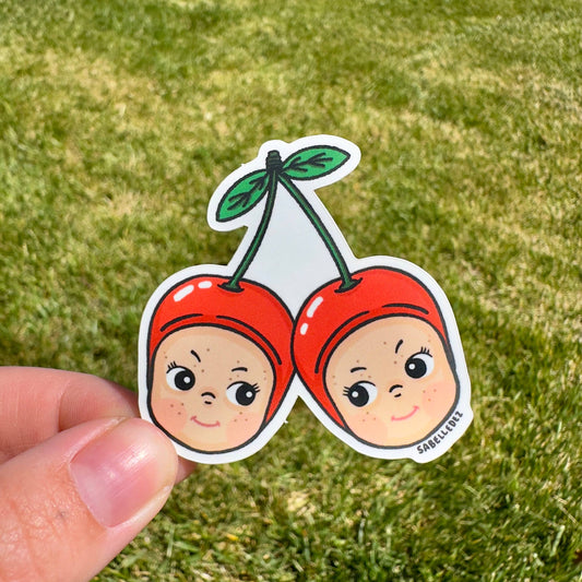 Cherry Babies Weatherproof Sticker