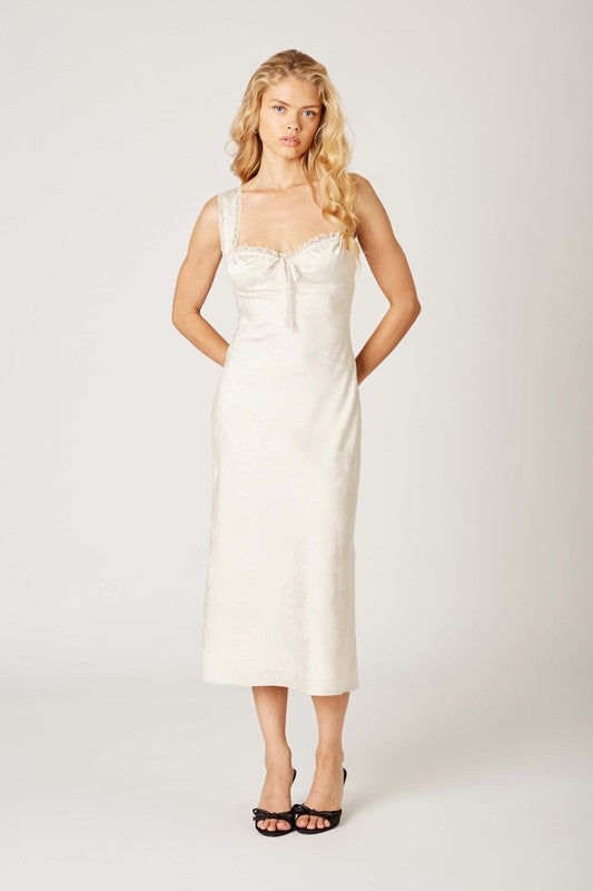 Lucy Satin Midi Dress