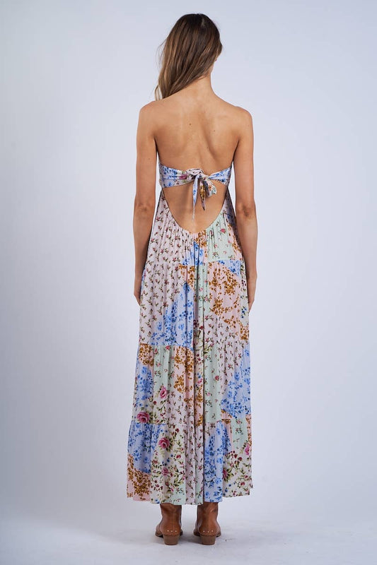 Multi-Colored Floral Dress