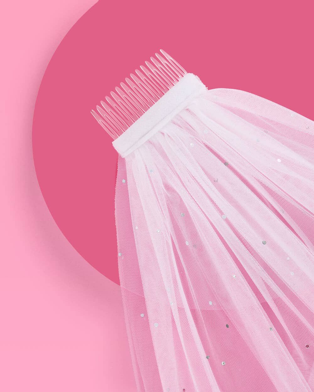 White Rhinestone Veil