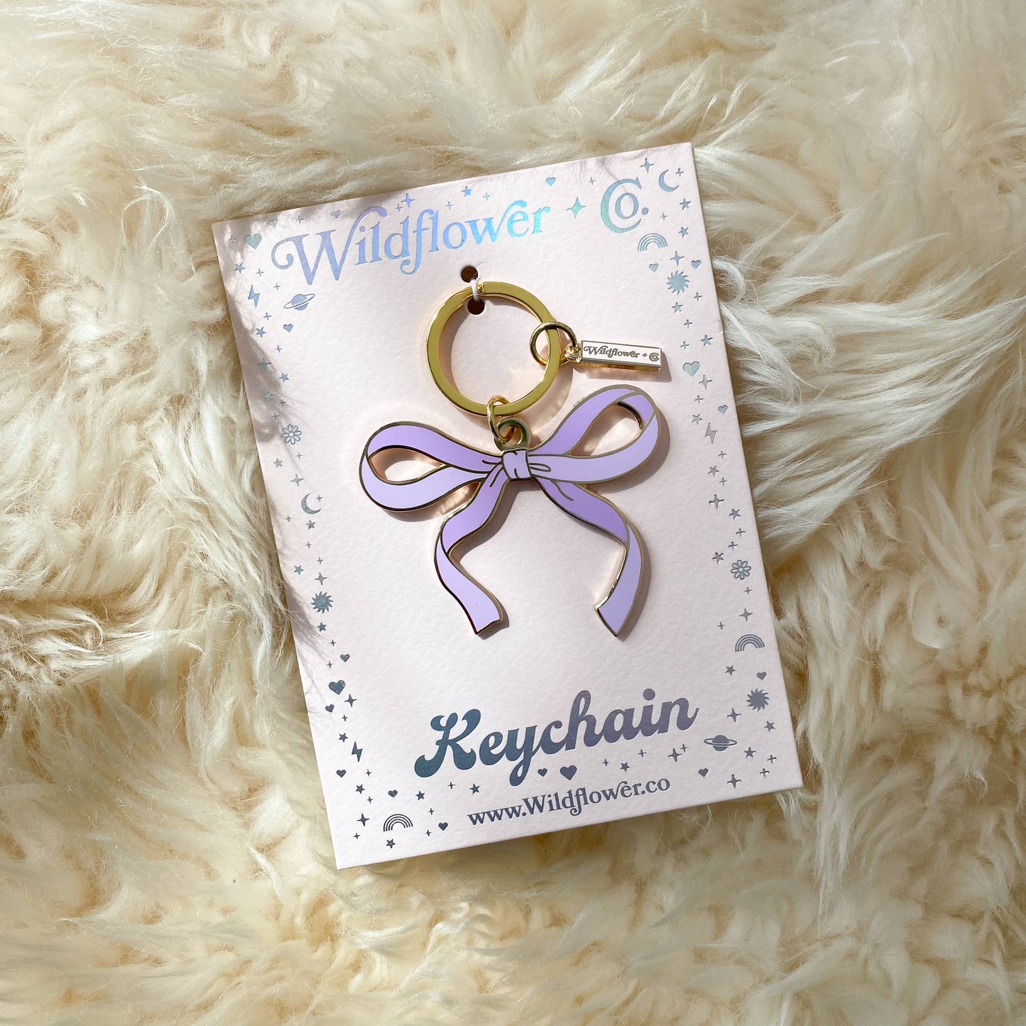 Bow Enamel Keychain