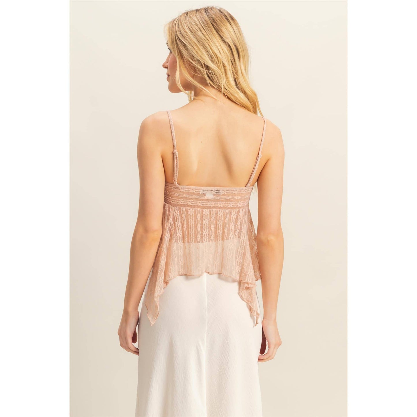 Asymmetrical Lace Cami