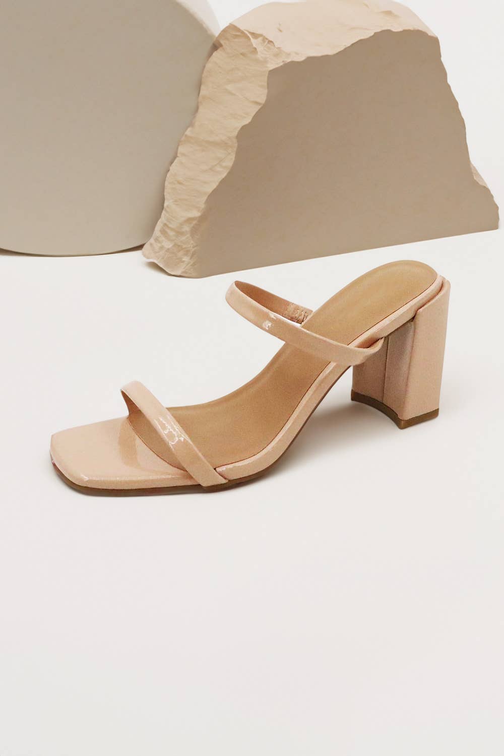 Double Strap Block Heel Sandal