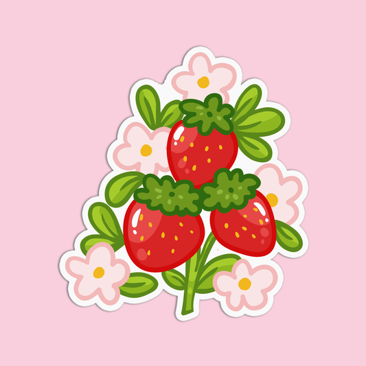 Strawberry Stickers Vinyl Waterproof Stickers