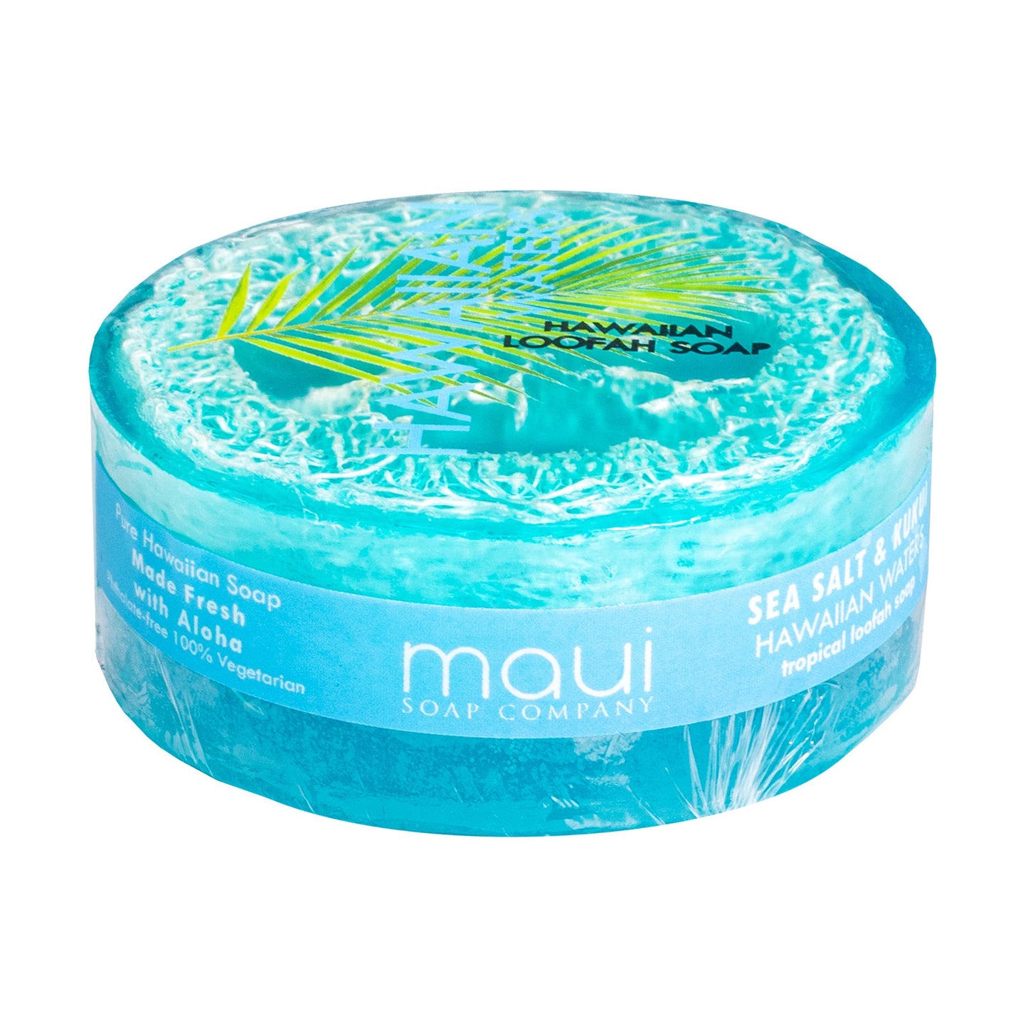 Hawaiian Waters Sea Salt & Kukui Loofah Soap