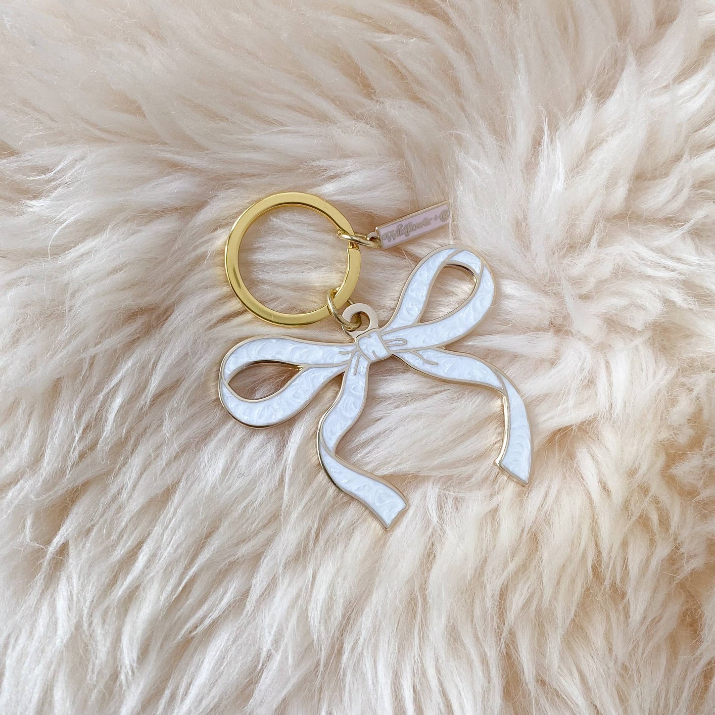 Bow Enamel Keychain
