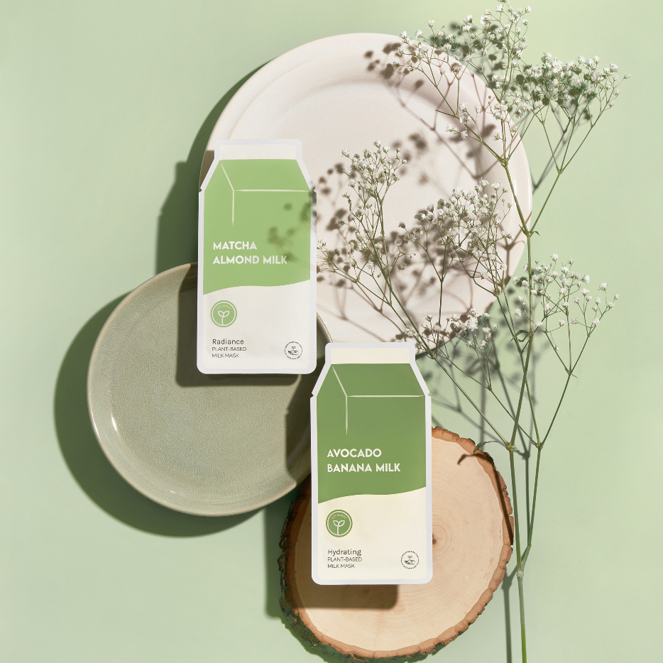 Avocado Banana Milk Hydrating Plant-Based Milk Sheet Mask: Regular