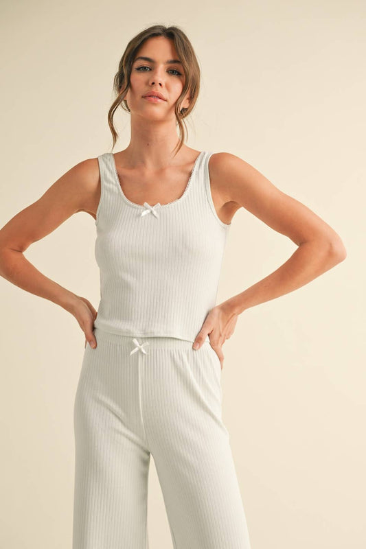 Pointelle Lounge Tank