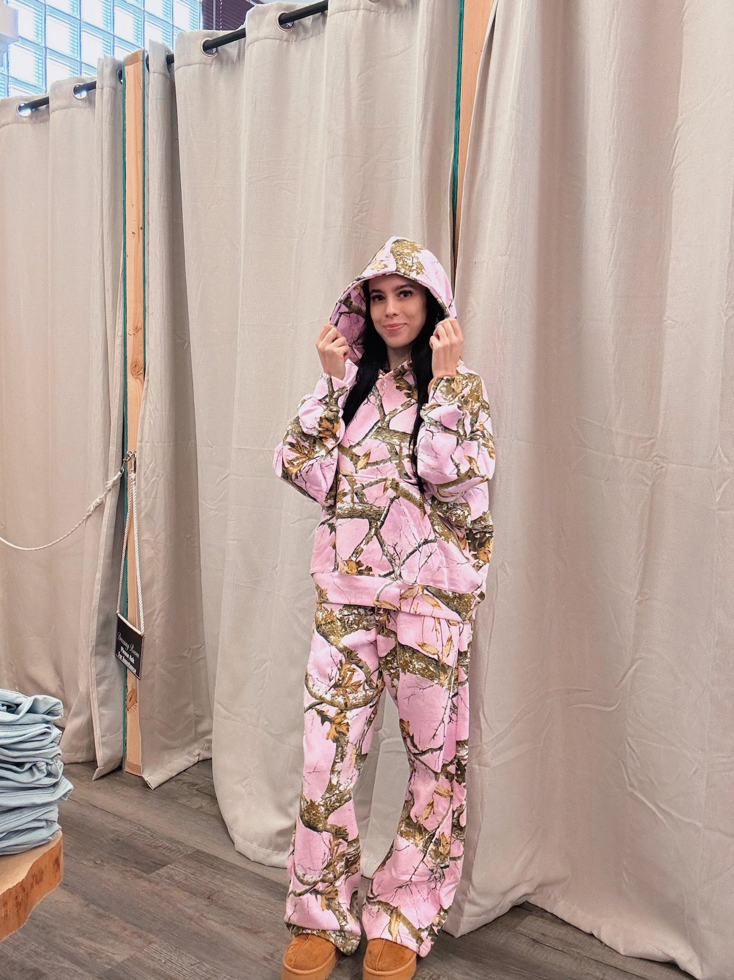 Baby Pink camo Sweats