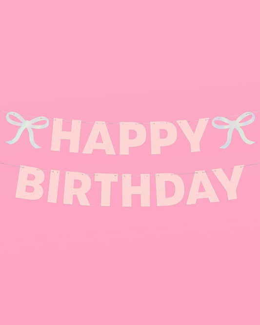 Birthday Bow Banner
