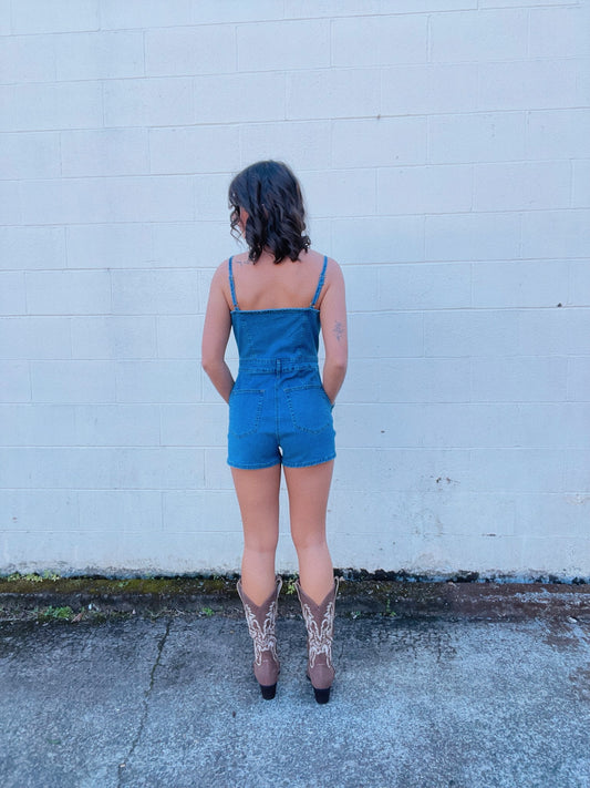 Cami Denim Romper