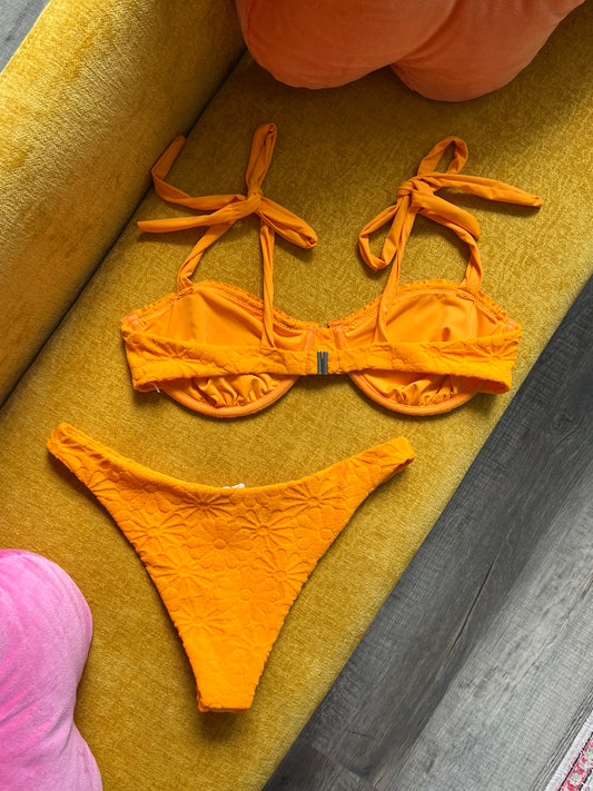 Orange Floral Bikini