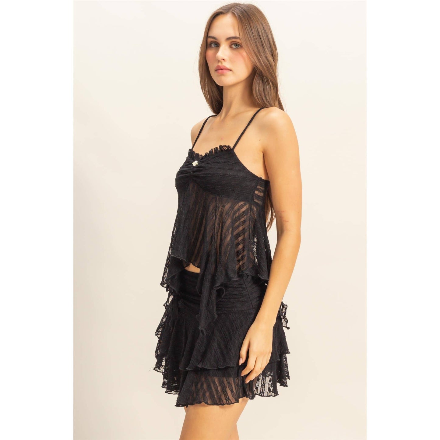 Asymmetrical Lace Cami