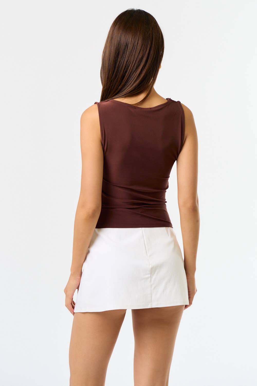Ring Detailed cowl top