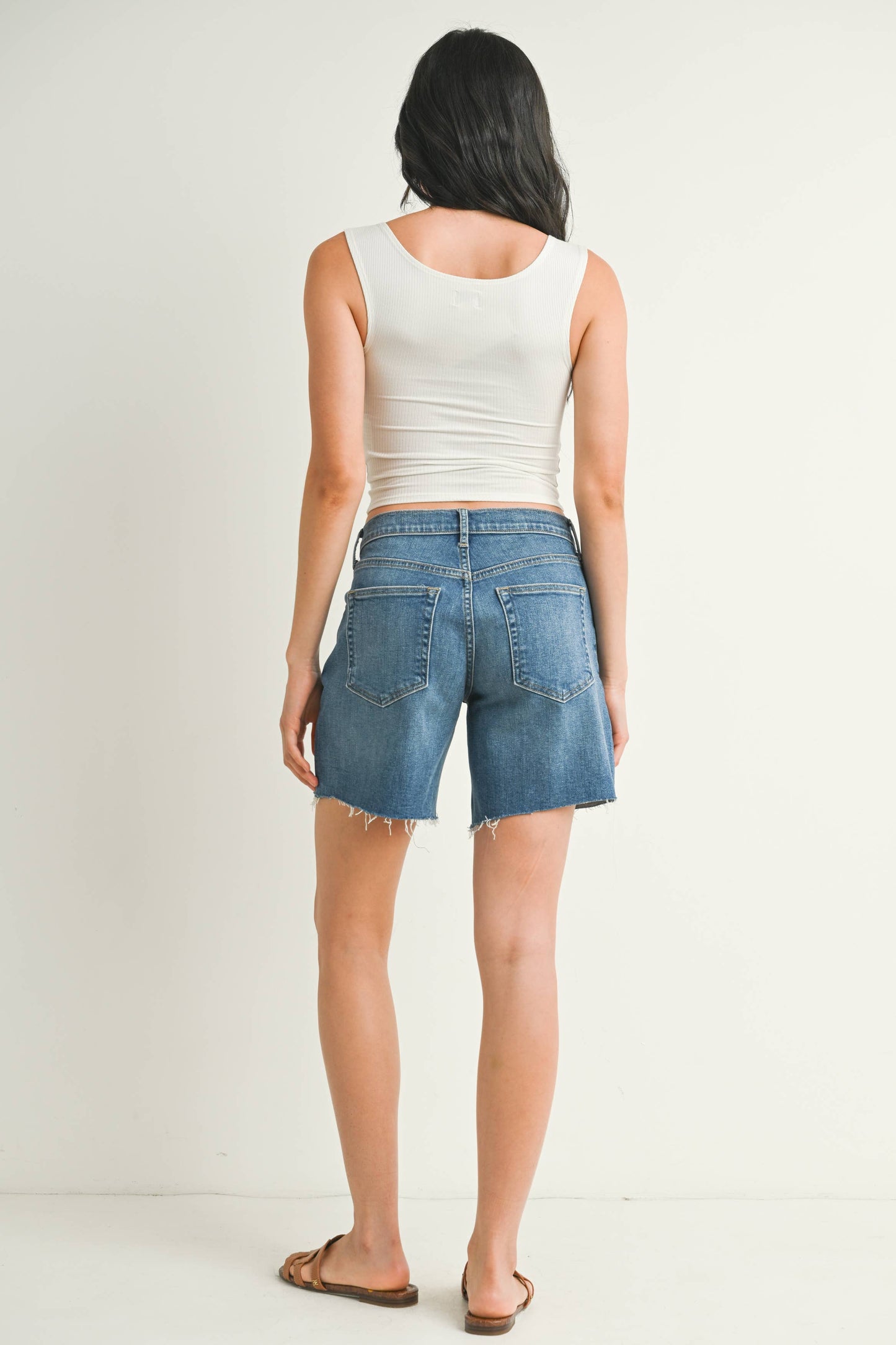 Medium Wash Bermuda Short