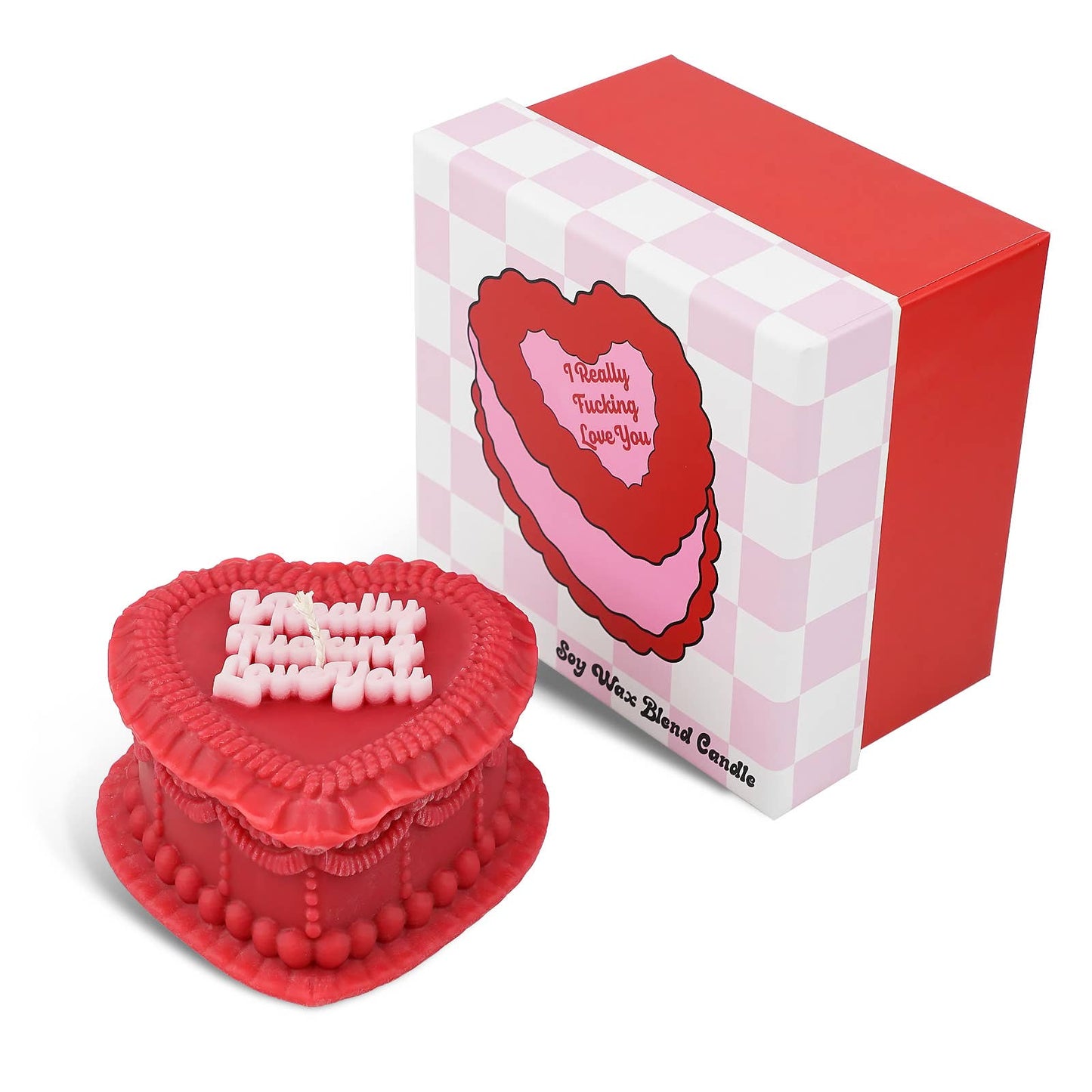 Heart Cake Candle