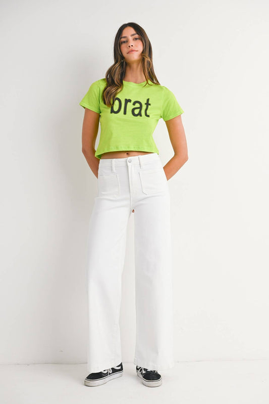 Mini Patch Pocket Wide-White