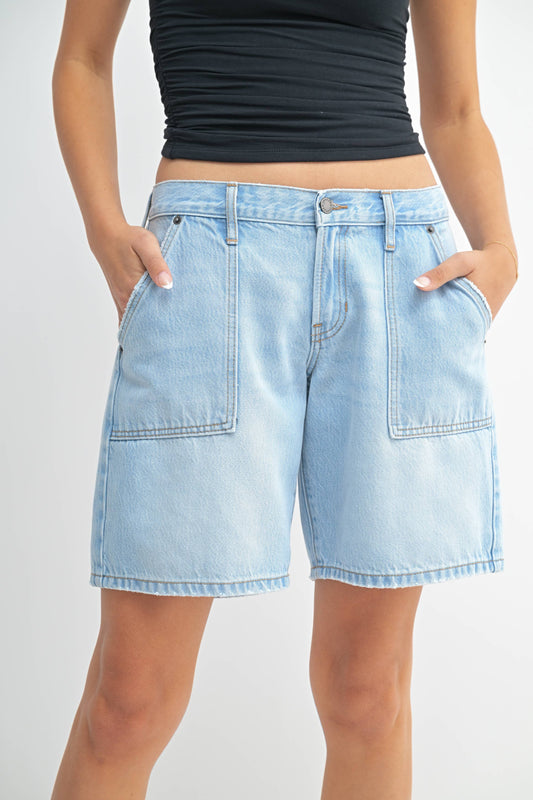 Vintage Light Low Rise Baggy Jort