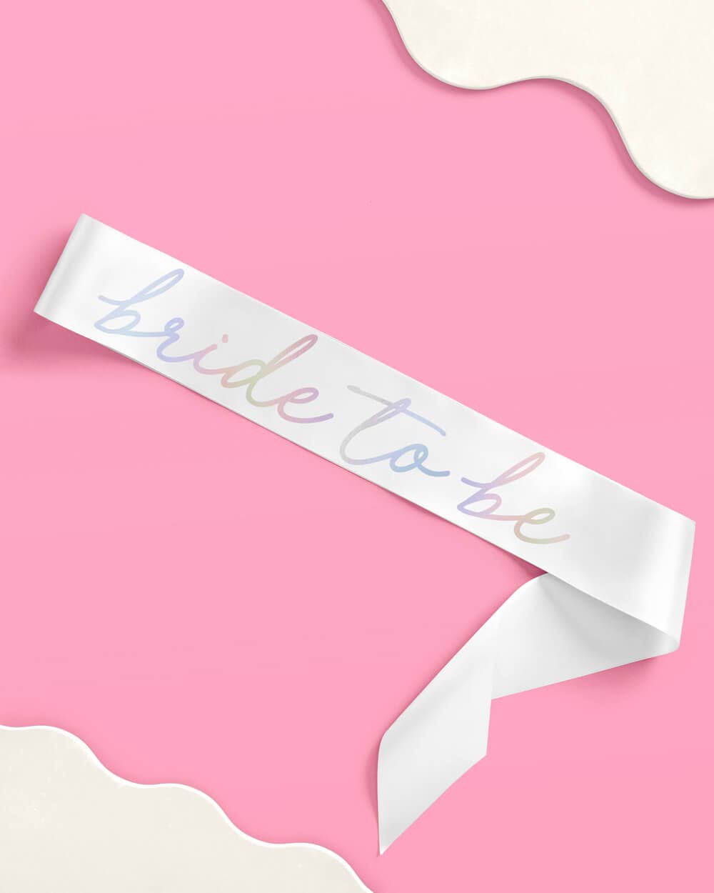 Silver Bride To Be Sash