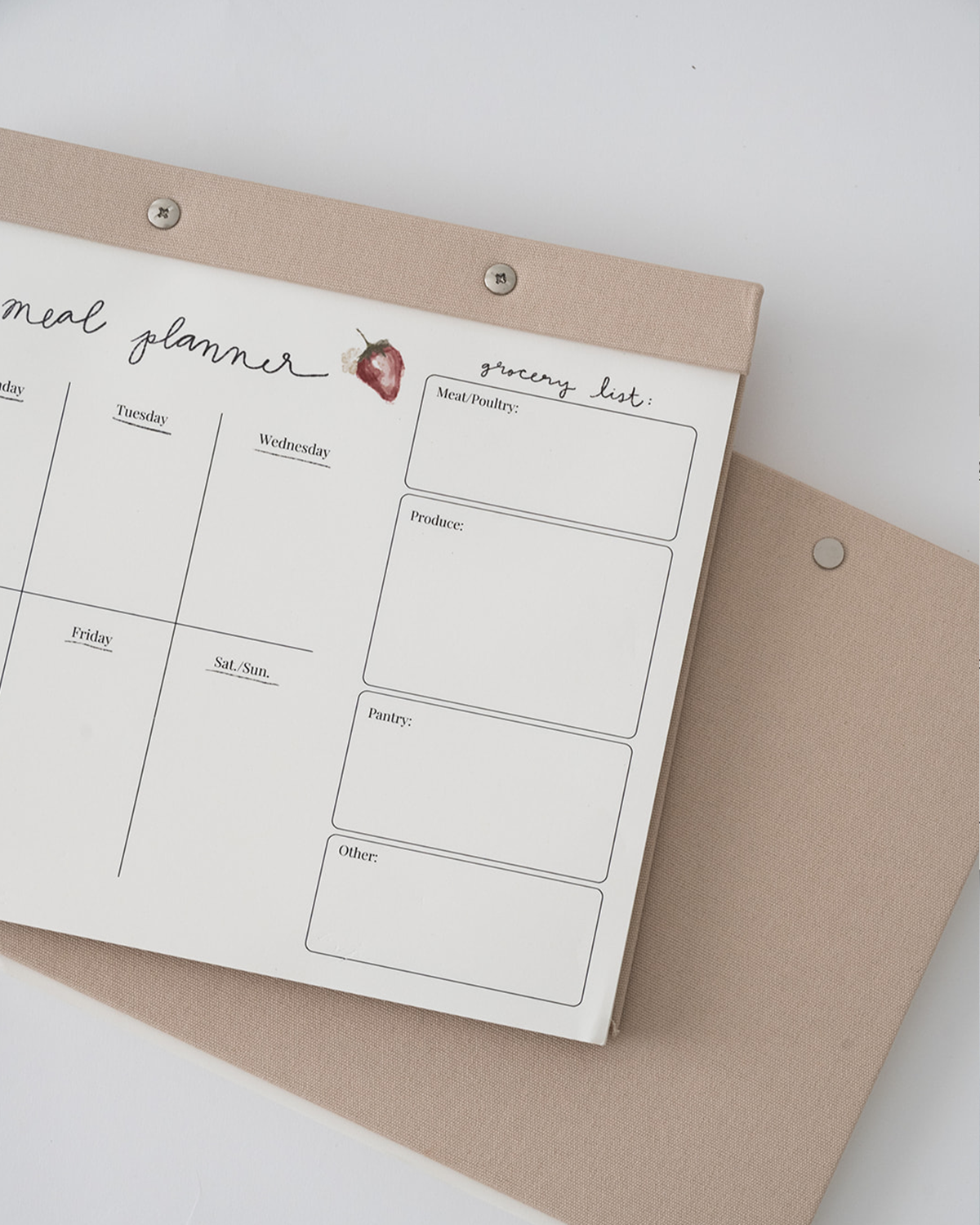 Meal Planner Notepad