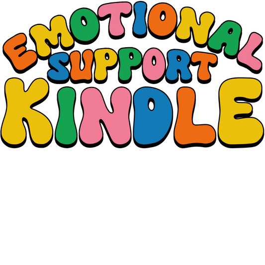 Emotional Support Kindle Textured Stickers