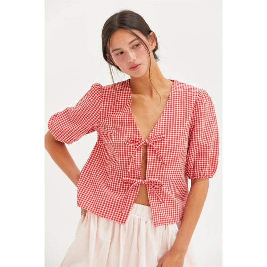 SarahGingham Blouse