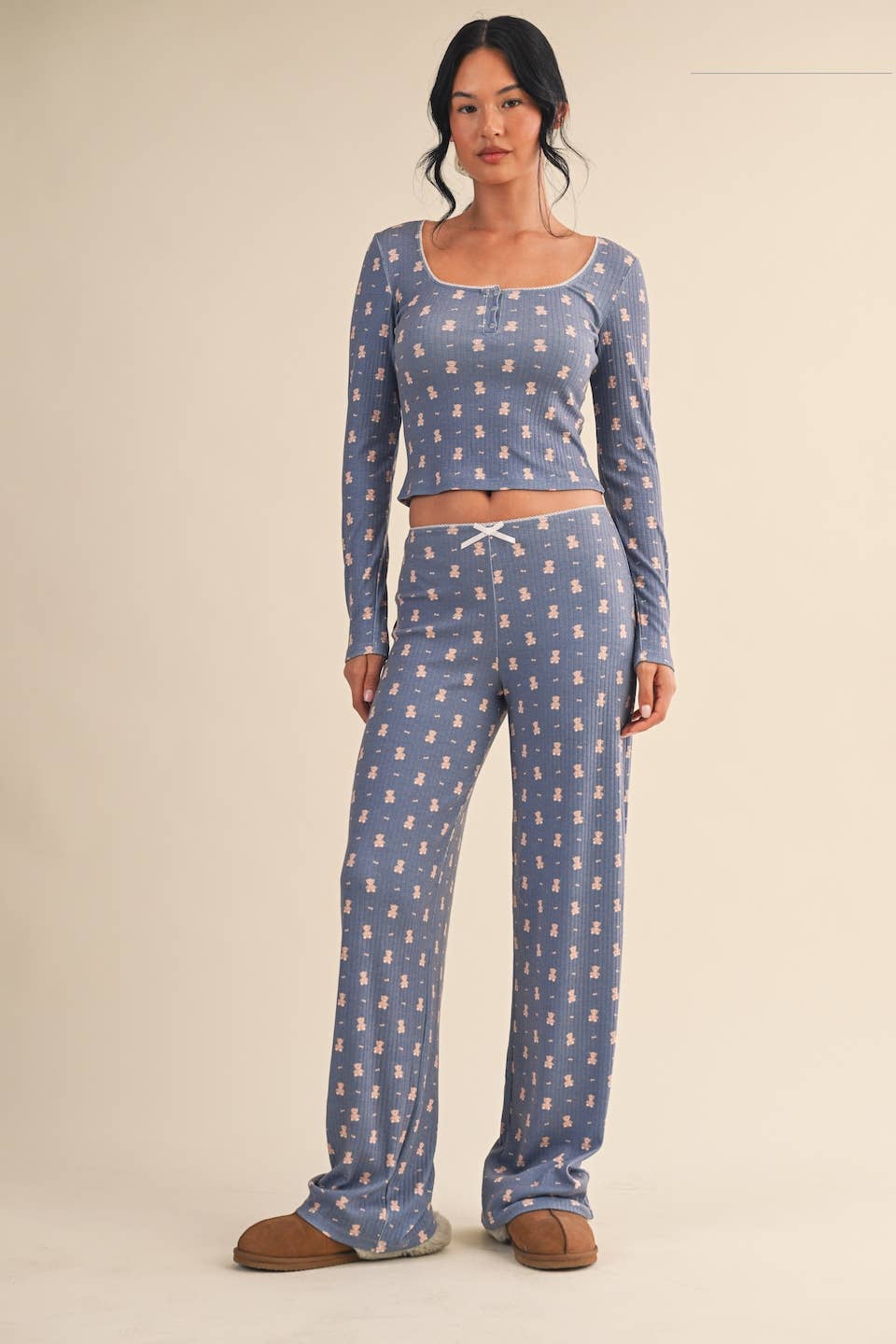 Teddy Bear Print Top